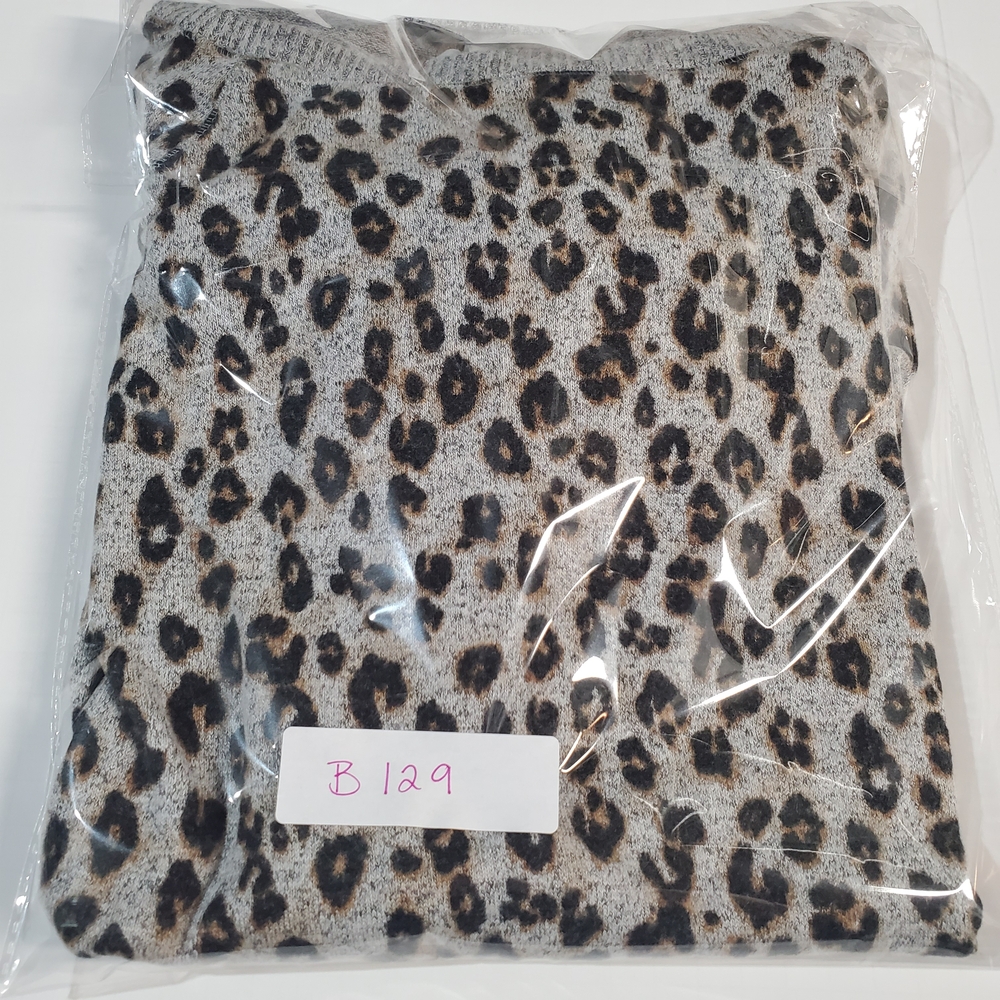 Maurices Gray Leopard Print Sweater - Picture 8 of 8